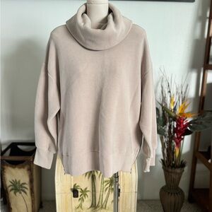 Truth by REPUBLIC Tan Beige Cotton Ribbed Knit Pullover Women's Large